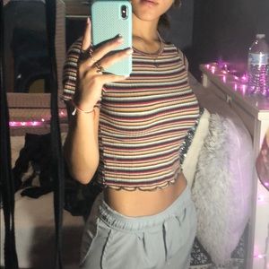 STRIPED CROP TOP
